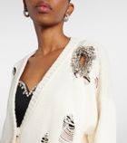 Area Crystal-embellished cotton and cashmere cardigan