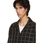 HOPE Black and Gold Check Fifty Shirt Jacket