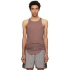 Rick Owens Purple Tower Basic Rib Tank Top