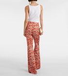 Diane von Furstenberg Brooklyn jersey flared pants