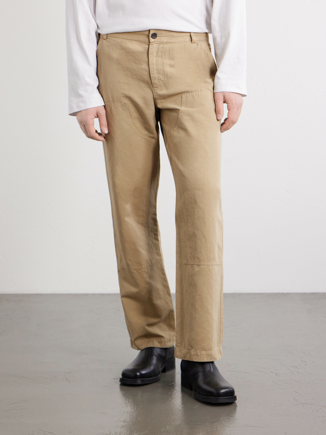 Mr P. - Straight-Leg Cotton and Linen-Blend Trousers - Neutrals