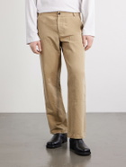 Mr P. - Straight-Leg Cotton and Linen-Blend Trousers - Neutrals