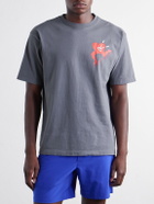 DISTRICT VISION - California Printed Cotton-Jersey T-Shirt - Gray