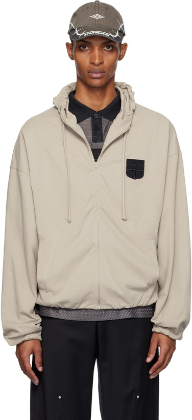 Photo: Umbro Taupe Crest Jersey Hoodie