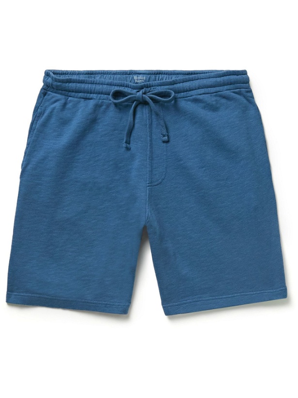 Photo: HARTFORD - Cotton-Jersey Drawstring Shorts - Blue