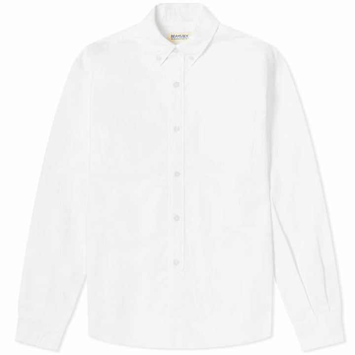 Photo: Beams Boy Women's Oxford Button Down Shirt in White