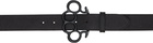 WACKO MARIA Black Johnny Leather Belt