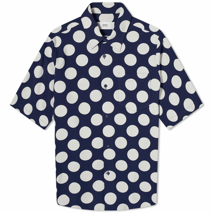 Photo: AMI Short Sleeve Polka Dot Shirt