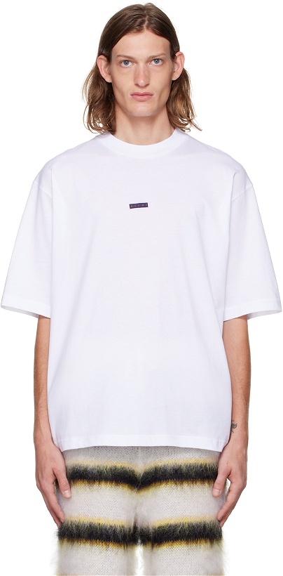Photo: Marni White Embroidered T-Shirt