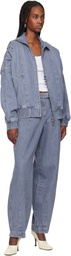 REMAIN Birger Christensen Blue Bat Sleeve Denim Jacket
