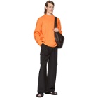 Tibi SSENSE Exclusive Orange Alpaca Cozette Sweater