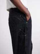 OrSlow - Oxford Painter Straight-Leg Cotton-Twill Trousers - Black