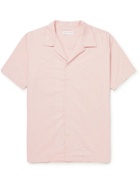 Hamilton And Hare - Camp-Collar Pinstriped Cotton Pyjama Shirt - Pink