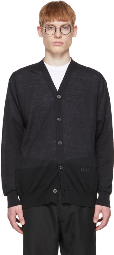 Photo: Comme des Garçons Homme Black Hemp Cardigan