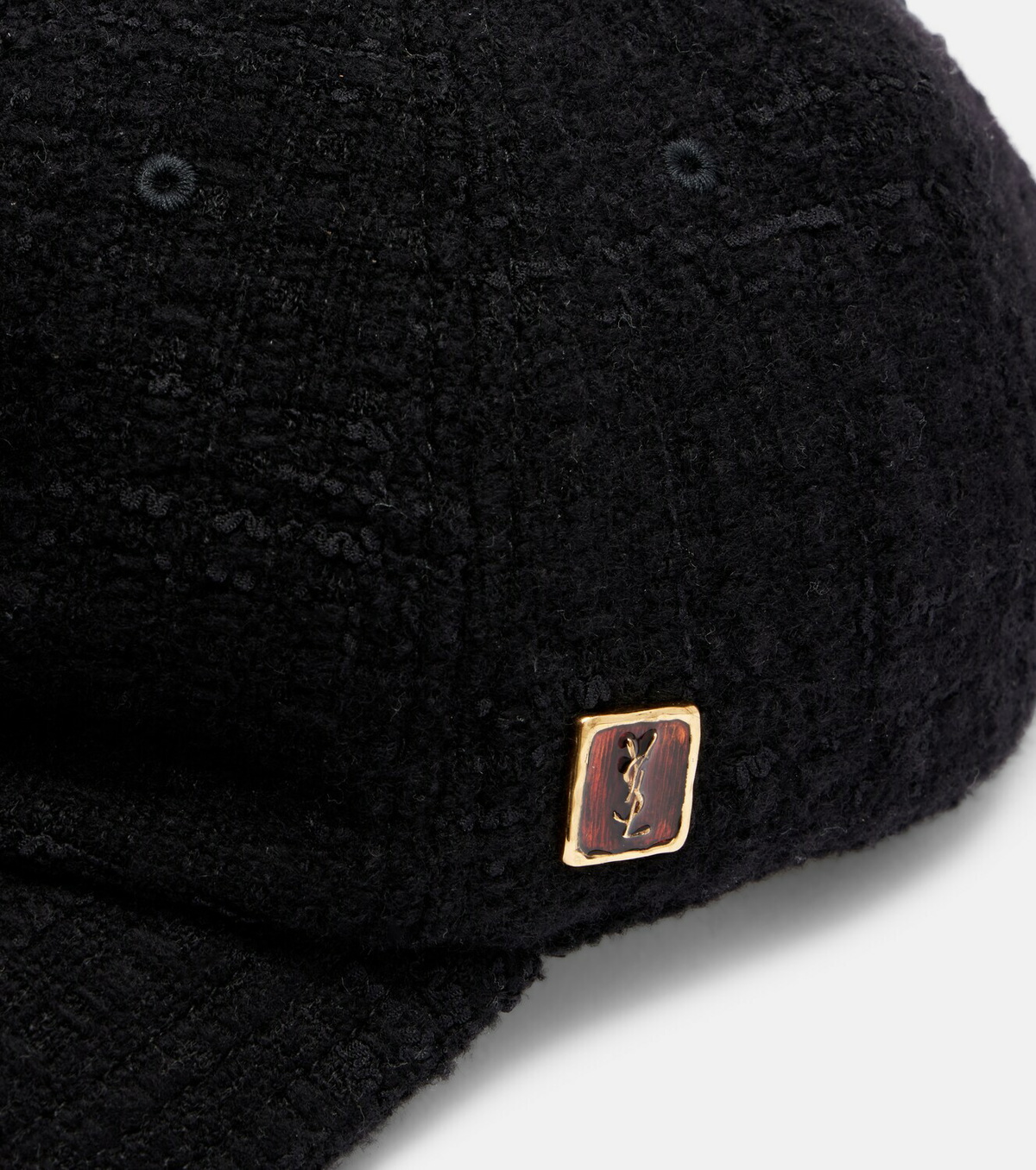 Saint Laurent Wool tweed baseball cap
