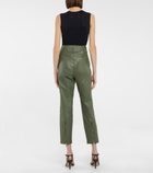 Rta - Manuela high-rise leather pants