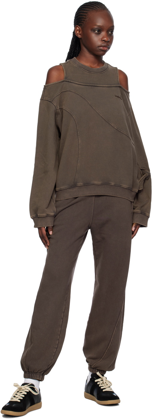 lesugiatelier Brown Ribbon Sweatshirt