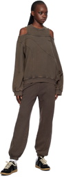 lesugiatelier Brown Ribbon Sweatshirt