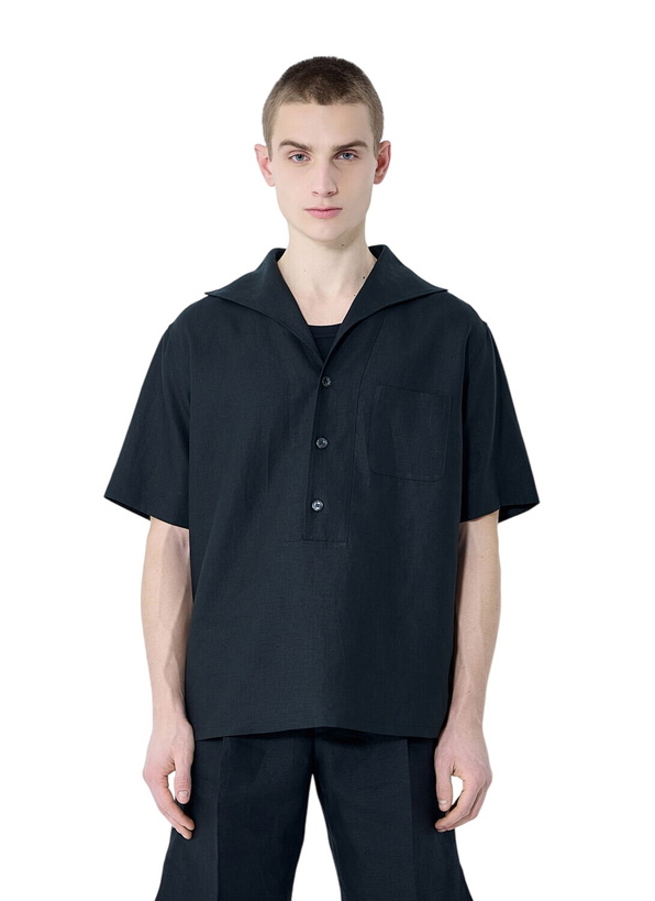 Photo: Dolce & Gabbana Linen Polo Shirt