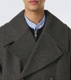 Simone Rocha Embellished oversized wool-blend coat