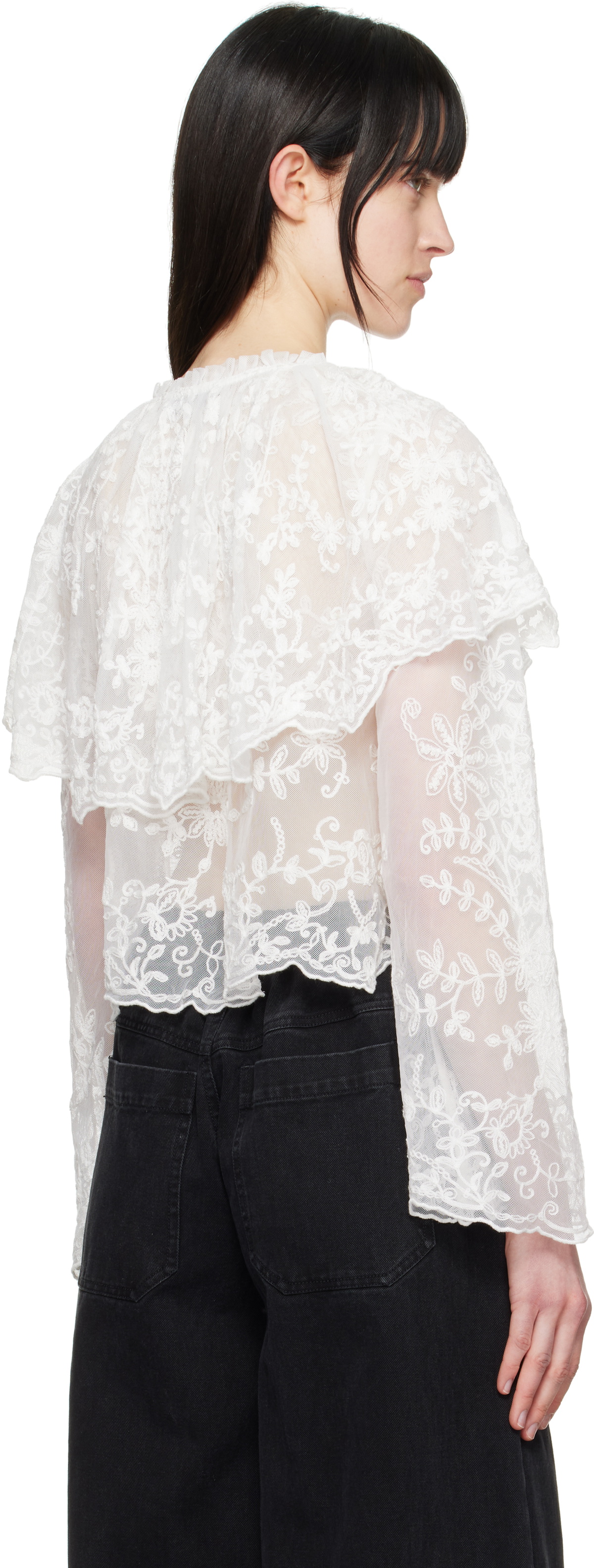 SEA NY White Marja Blouse
