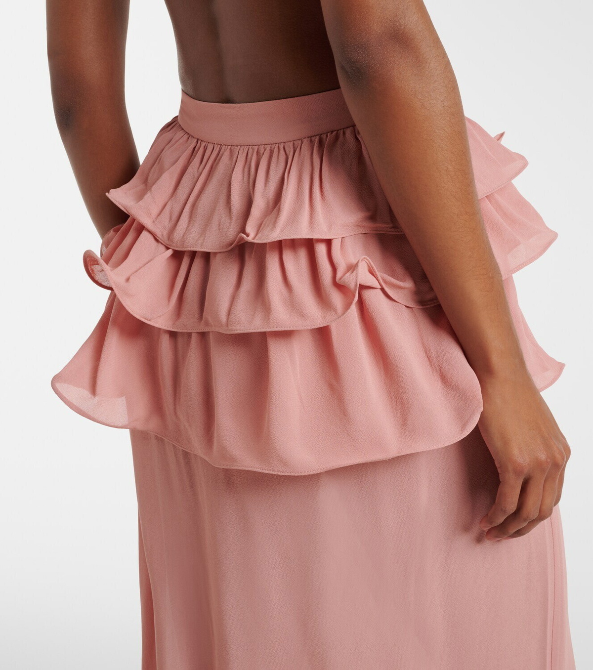 Adriana Degreas Ruffled maxi skirt