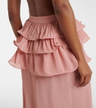 Adriana Degreas Ruffled maxi skirt
