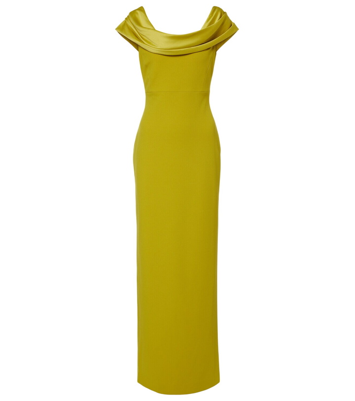 Photo: Solace London Adele satin-trimmed gown
