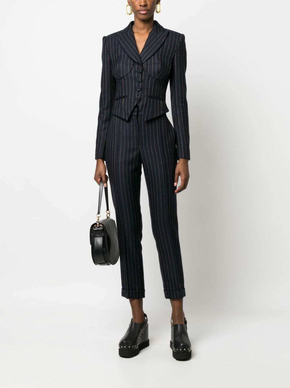 MOSCHINO pinstriped wool suit