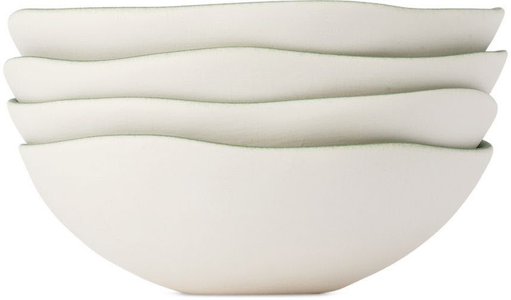 Photo: Jars Céramistes White & Green Jardin de Maguelone Cup Set