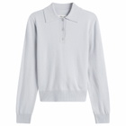 Maison Margiela Women's Polo Neck Knit in Pale Blue