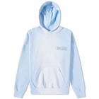 Purple Brand Men's Distressed Bubble Logo Hoody in Blue