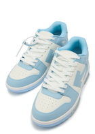 Off-white Out Of Office Panelled Leather Sneakers Blue
