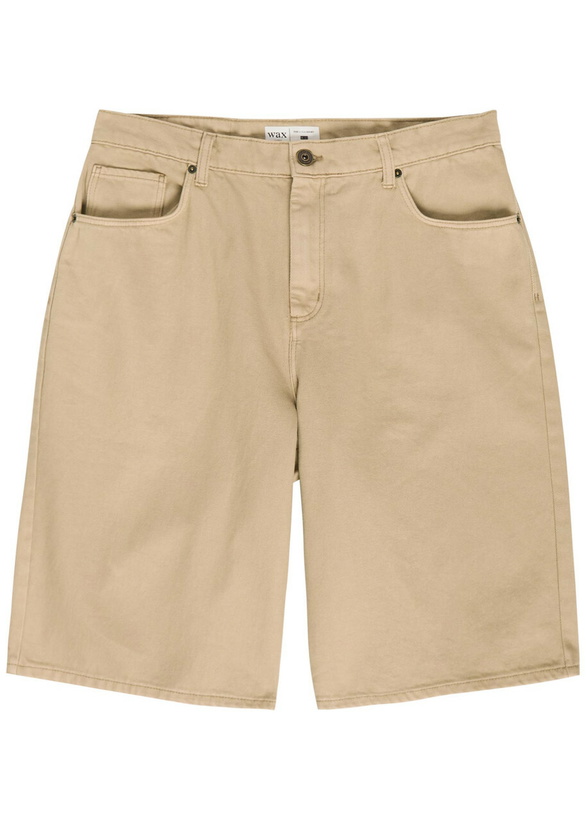 Photo: Wax London Luca Cotton-twill Shorts Beige