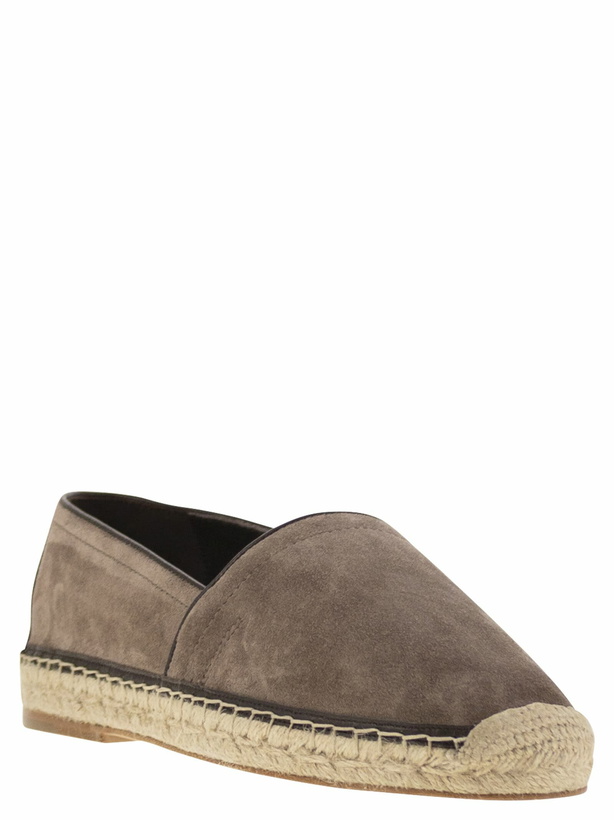 Photo: Brunello Cucinelli Suede Espadrilles