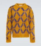 Marni - Intarsia mohair-blend sweater