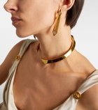 Versace Crystal-embellished drop earrings