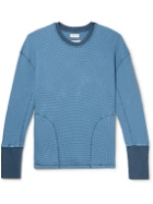 Nicholas Daley - Waffle-Knit Cotton-Jersey Sweatshirt - Blue