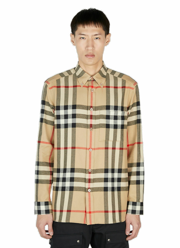 Photo: Burberry - Classic Check Shirt in Beige