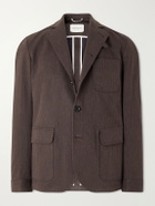 Oliver Spencer - Solms Cotton-Blend Herringbone Suit Jacket - Brown