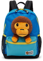 BAPE Kids Blue Baby Milo Plush Backpack