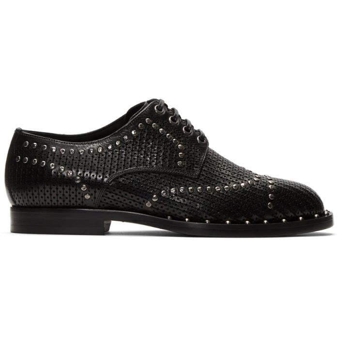 Photo: Dolce and Gabbana Black Leather Formal Derybys 