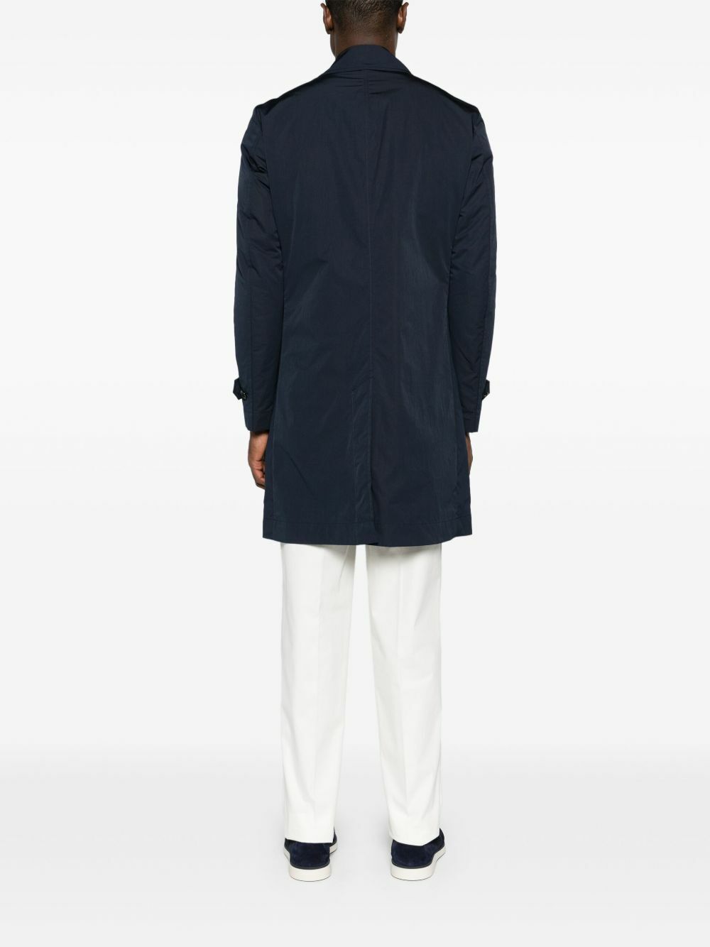 HUGO BOSS Mens Navy Single Breasted, Multi-Check Blazer Jacket