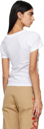 Martine Rose White Shrunken T-Shirt