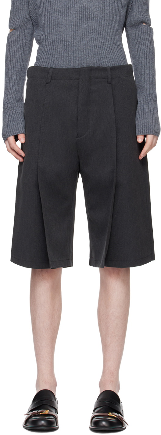 T/SEHNE Gray Tailored Shorts