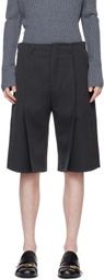 T/SEHNE Gray Tailored Shorts