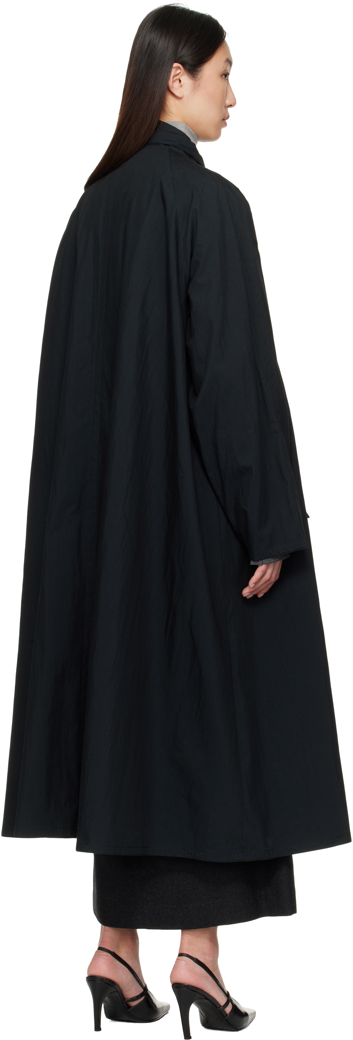 LE17SEPTEMBRE Navy Scarf Trench Coat