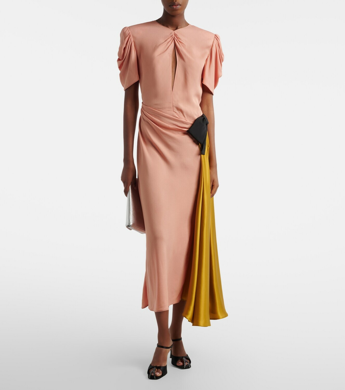 Herbert Levine Hidden Gem embellished satin mules