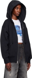 Nike Black Oversized Full-Zip Hoodie