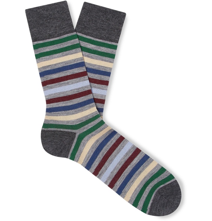 Photo: FALKE - Striped Stretch-Knit Socks - Multi